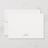 バタフライキャンバス応答カード 招待状 (裏面)