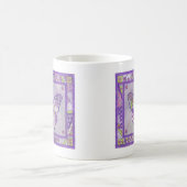 バタフライキルトフォークアートマグ コーヒーマグカップ (中央)