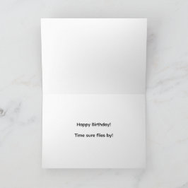 バタフライキルト誕生日カード カード
