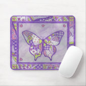 バタフライキルト マウスパッド (マウス)