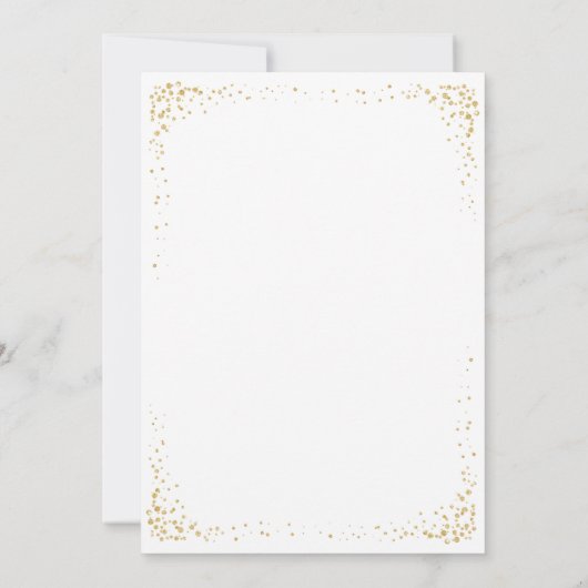 バタフライキンセアニェラピンク金ゴールド15誕生日 招待状 (裏面)