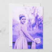 バタフライキンセアニラ招待状(スペインの) 招待状 (裏面)