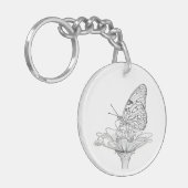バタフライキーチェーン キーホルダー (正面左)