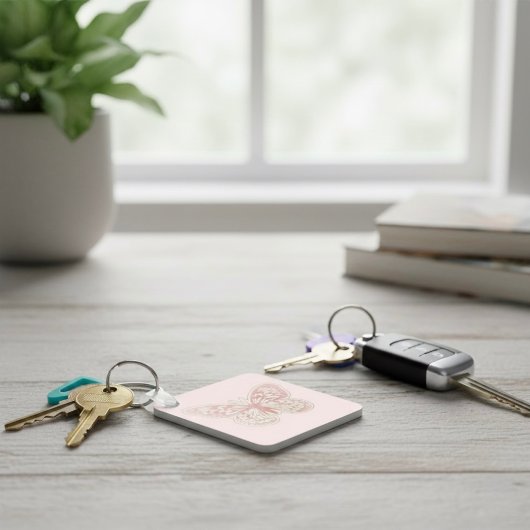 バタフライキーチェーン キーホルダー