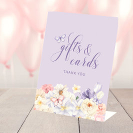 バタフライギフトブライダル標識 台座サイン