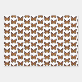 バタフライギフトラップ紙 ラッピングペーパーシート