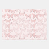 バタフライギフト包装紙 ラッピングペーパーシート (正面3)