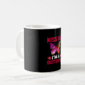バタフライギフト |キス私は蝶 コーヒーマグカップ (正面左)