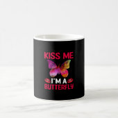 バタフライギフト |キス私は蝶 コーヒーマグカップ (中央)