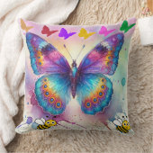 バタフライギフト クッション (ブランケット)