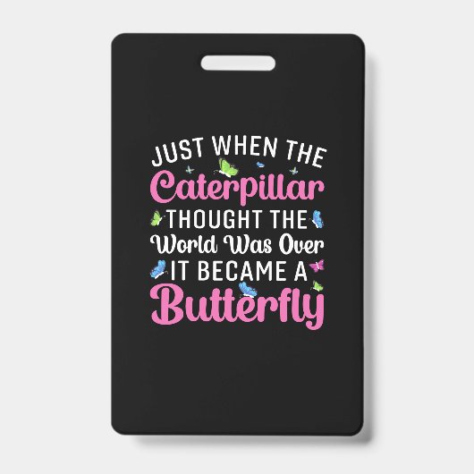 バタフライギフト |蝶になった バッジ (正面)