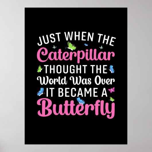 バタフライギフト |蝶になった ポスター (正面)