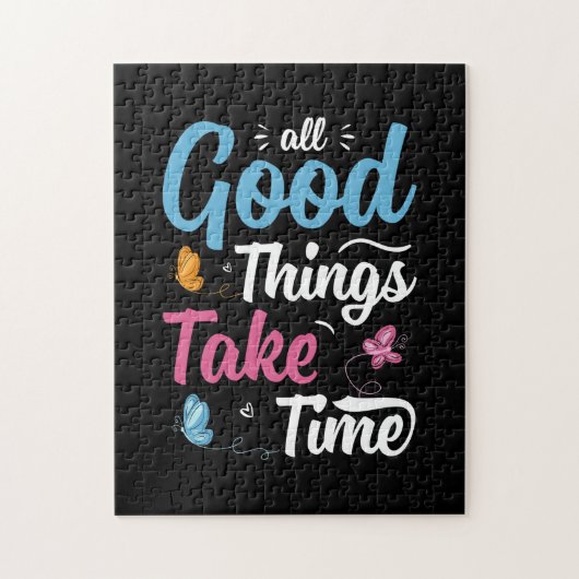 バタフライギフト | All Good Things Take Time ジグソーパズル (縦)