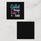 バタフライギフト | All Good Things Take Time ノートカード (正面/裏面)