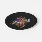 バタフライギフト | Drink Wine Watch Chairs ペーパープレート (アングル)