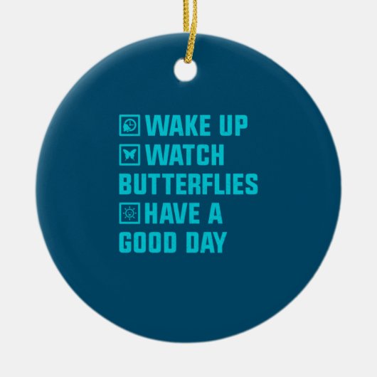 バタフライギフト | What Butterfly セラミックオーナメント (正面)
