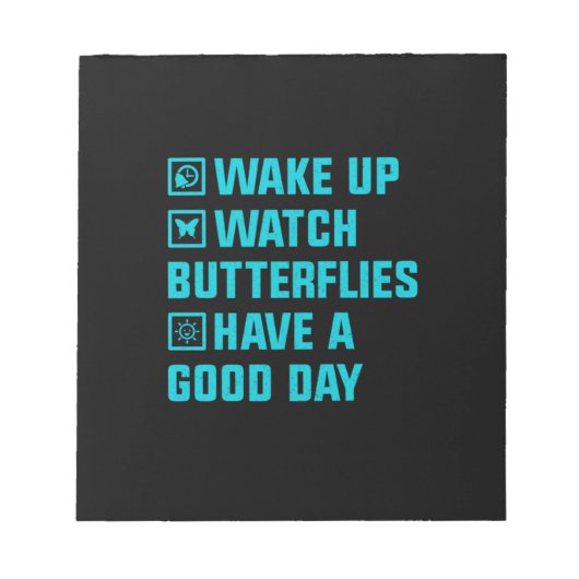 バタフライギフト | What Butterfly ノートパッド (正面)