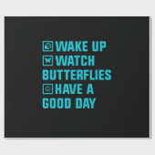 バタフライギフト | What Butterfly ラッピングペーパー (フラット)