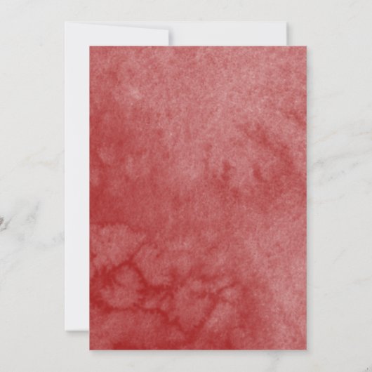 バタフライクインズ招待状レッドフローラ金ゴールドアーチ 招待状 (裏面)