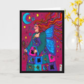 バタフライクイーンカード カード (黄色い花)