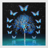 バタフライクリスタルツリーウィンドウ ウィンドウサイン (シート)