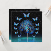 バタフライクリスタルツリー カード (正面/裏面インサイチュ)