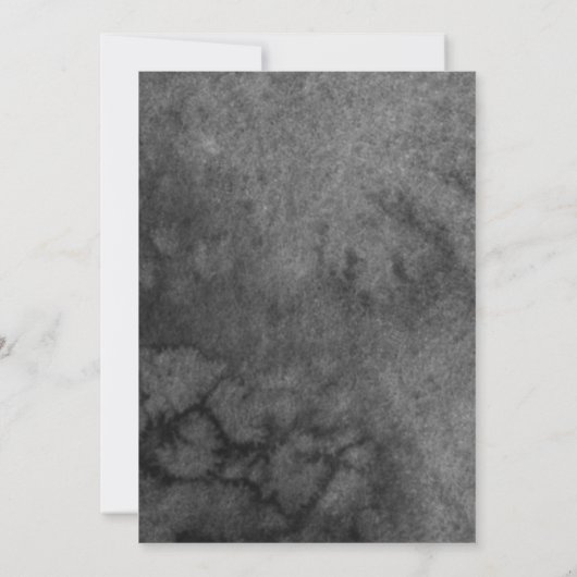 バタフライクリン招待状フローラブラックドレス 招待状 (裏面)