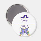 バタフライクリーン汚れ食洗機磁石 マグネット (正面/裏面)