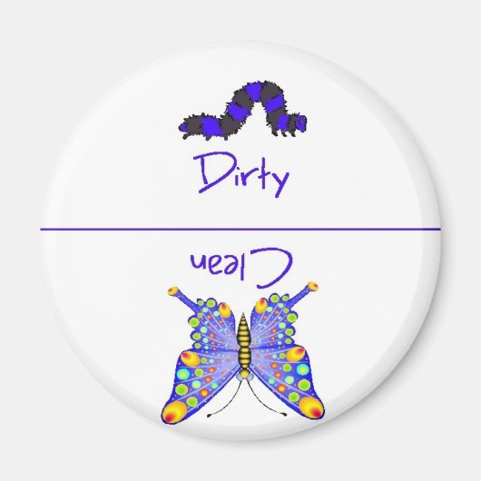 バタフライクリーン汚れ食洗機磁石 マグネット (正面)