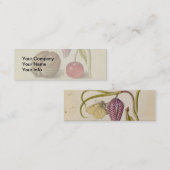 バタフライクルミ花さくらんぼ水彩アート スキニー名刺 (正面/裏面)