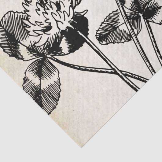 バタフライクローバーフランスのスクリプトEphemera Decompage 薄葉紙 (詳細)