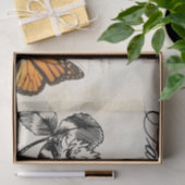 バタフライクローバーフランスのスクリプトEphemera Decompage 薄葉紙 (ギフト)