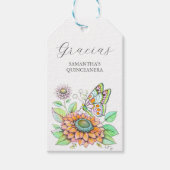 バタフライグラシアスメッセージカード ギフトタグ (正面)