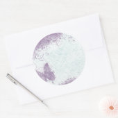 バタフライグランジステッカー ラウンドシール (封筒)