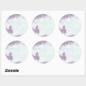 バタフライグランジステッカー ラウンドシール (シート)