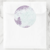 バタフライグランジステッカー ラウンドシール (バッグ)