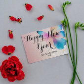 バタフライグリッター新年の挨拶  ホリデーカード