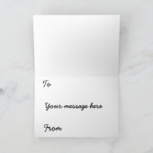 バタフライグリーティングカード カード (内部)