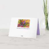 バタフライグリーティングカード カード (裏面)