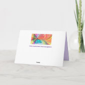 バタフライグリーティングカード カード (裏面)