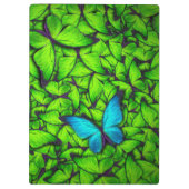 バタフライグリーンブルーハイブ |バタフライクリップボード クリップボード (裏面)