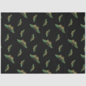 バタフライグリーンヴィンテージデコファージ 薄葉紙 (正面)