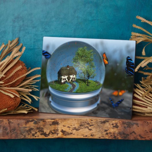 バタフライグローブ写真斑 フォトプラーク (側面)