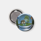 バタフライグローブ磁石 マグネット (正面/裏面)