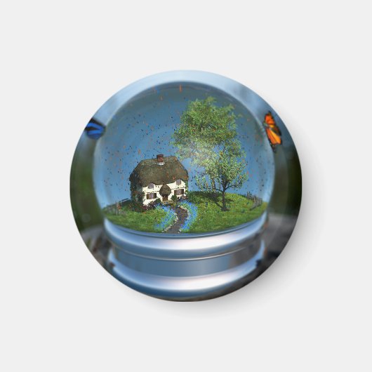 バタフライグローブ磁石 マグネット (正面)