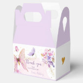 バタフライゲーブルボックスガーデンフローラベビー誕生日 フェイバーボックス (オープン)