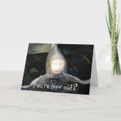 バタフライコイフォトおもしろい誕生日 カード (正面)