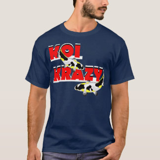 バタフライコイ池昭和コイ魚丹頂三家 Tシャツ