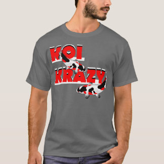 バタフライコイ池昭和コイ魚丹頂三家 Tシャツ