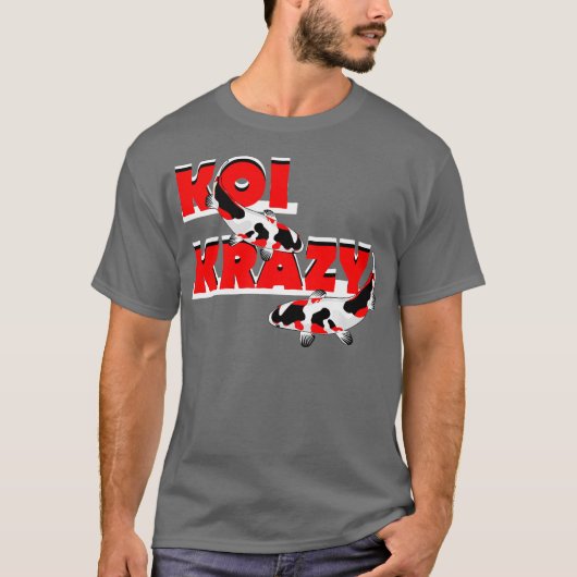バタフライコイ池昭和コイ魚丹頂三家 Tシャツ (正面)